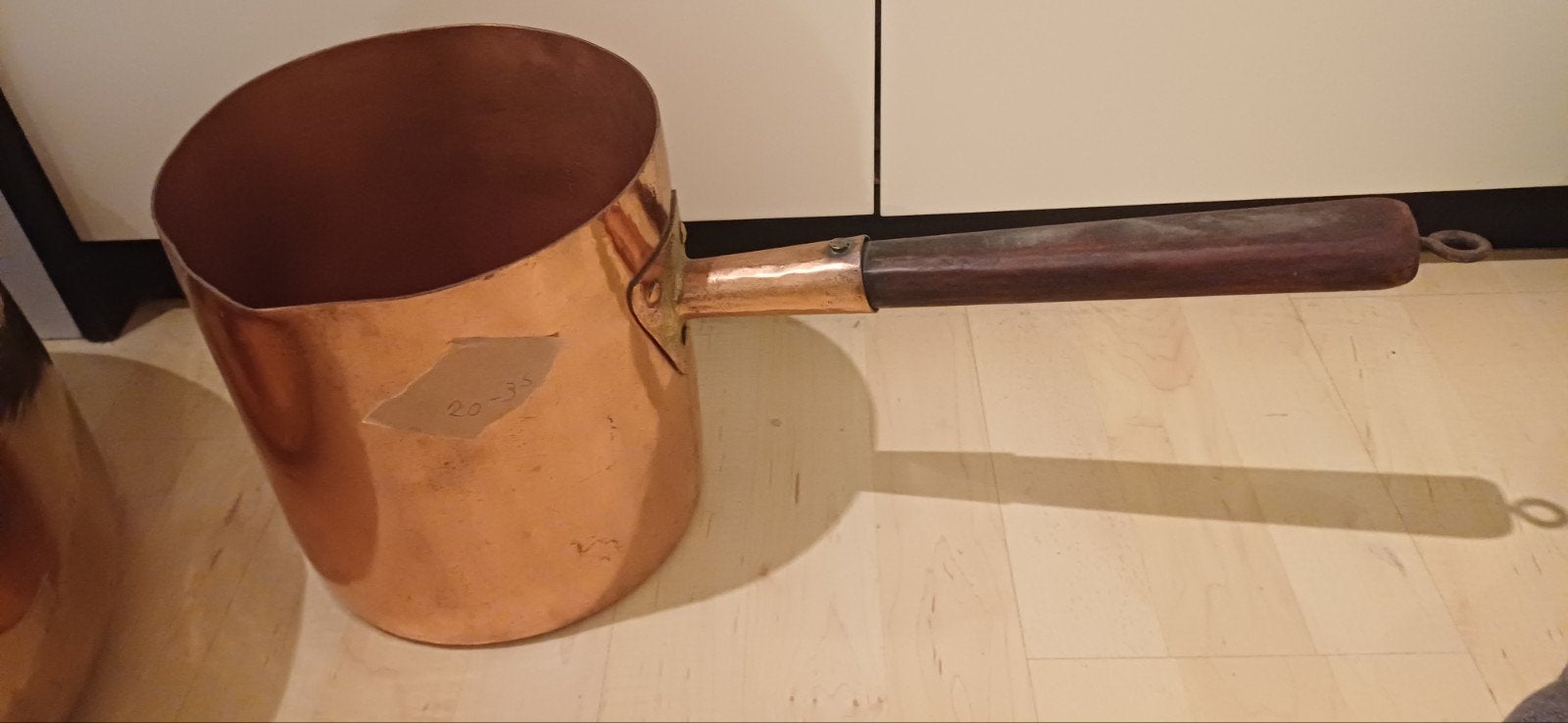 grote oude koperen steelpan, Antiek en Kunst, Ophalen