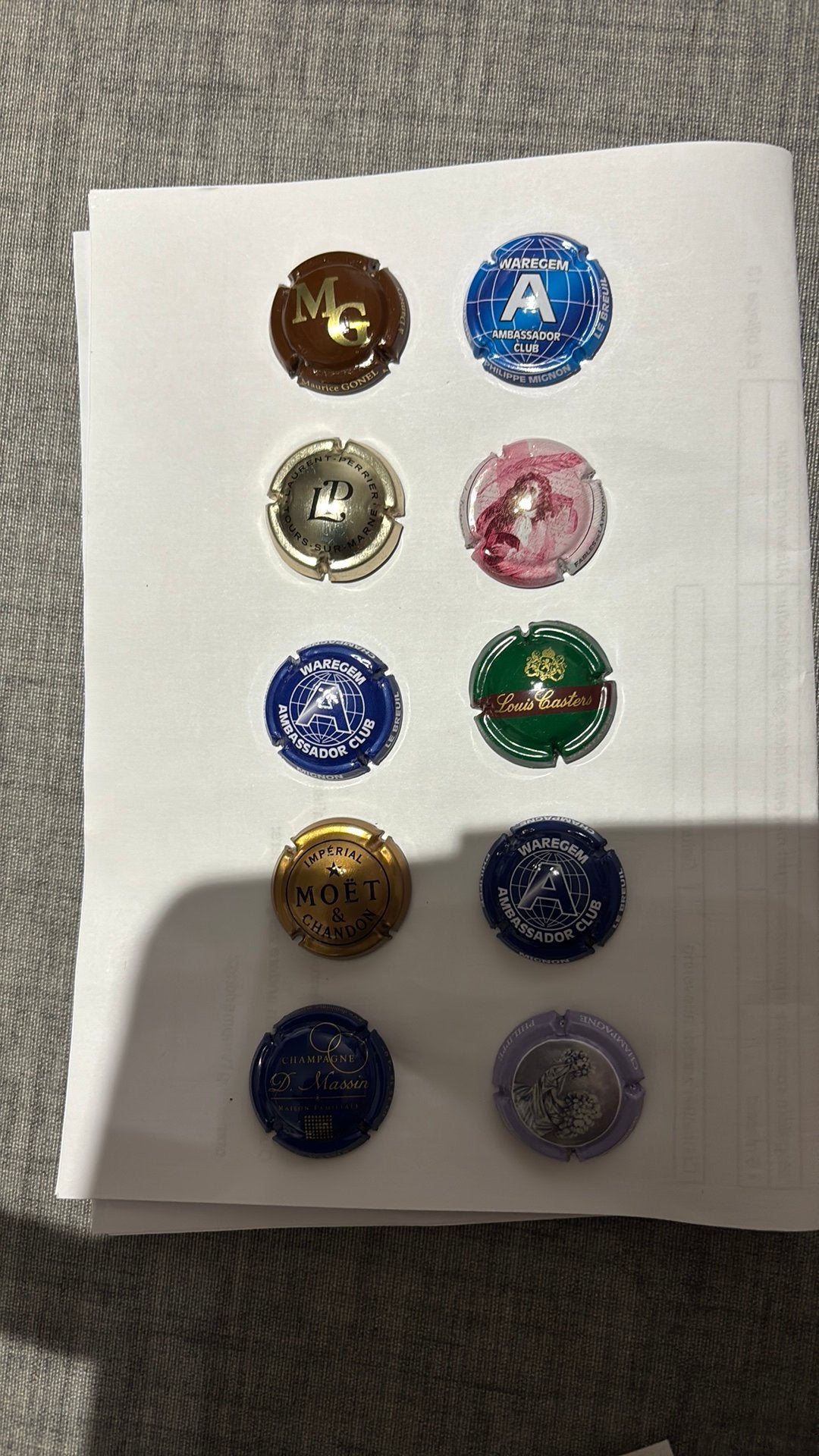 Champagne capsules, Verzamelen, Verzenden