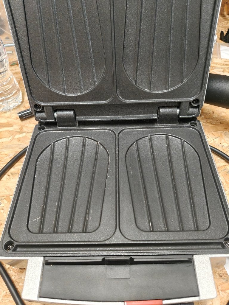 Croquemachine, Elektronische apparatuur, Contactgrills, Ophalen of Verzenden, Gebruikt