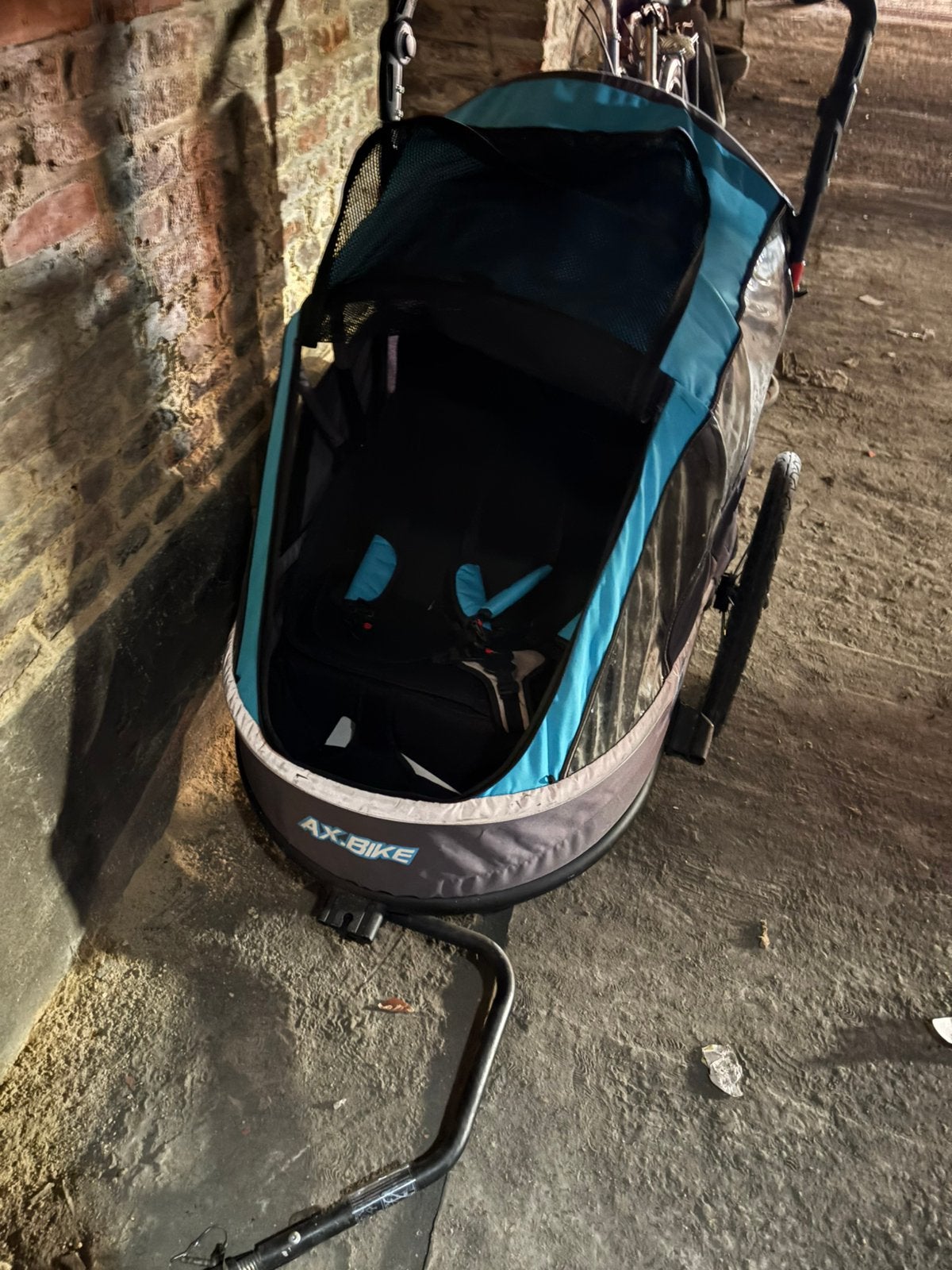 Kinderfietskar voor kinderen 2 personen, Vélos & Vélomoteurs, Accessoires vélo | Remorques, Enlèvement, Comme neuf