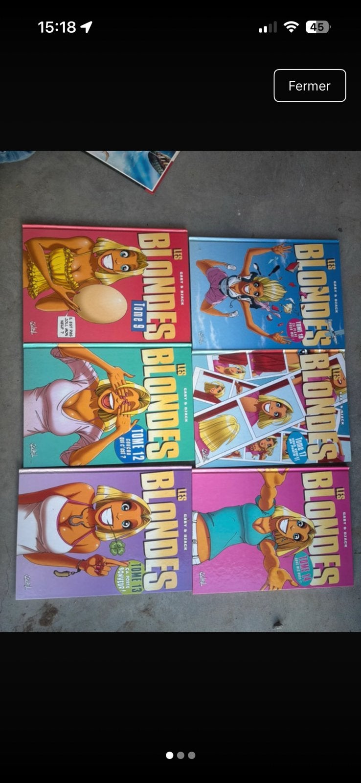 BD les blondes, Enlèvement, Comme neuf