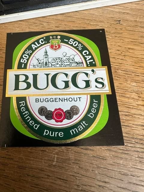 Bugg's bier etiket Buggenhout, Ophalen of Verzenden, Nieuw, Overige typen, Overige merken
