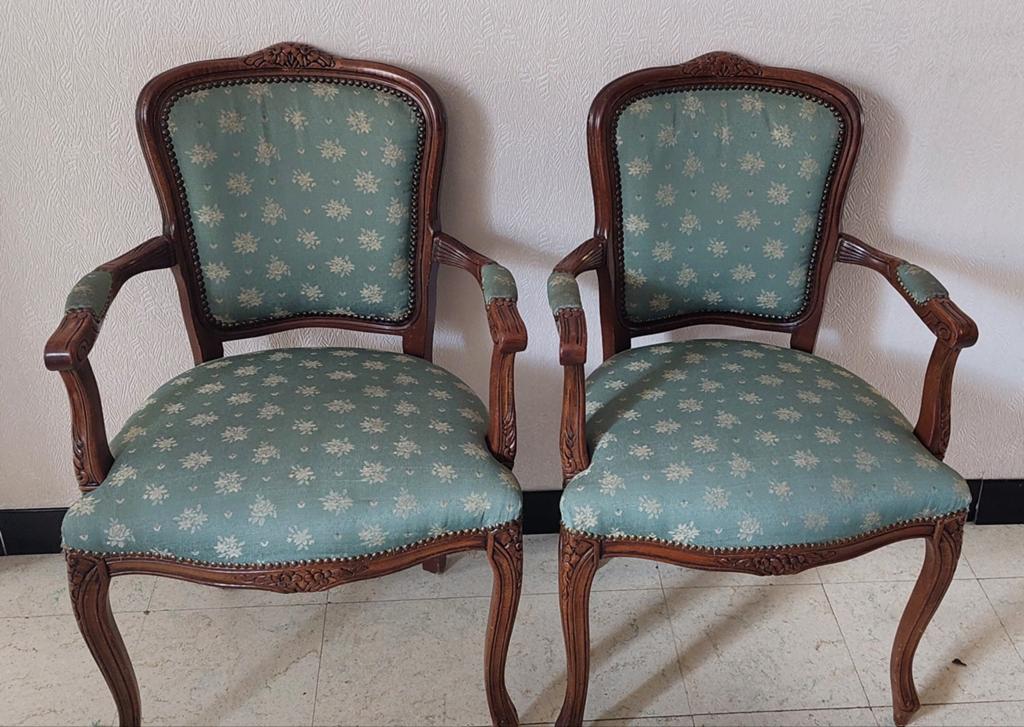 2 Stoelen met armleuning, Antiek en Kunst, Ophalen