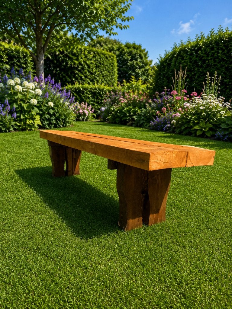Tinted Handgemaakte Houten Bank, Ophalen, Nieuw, Hout