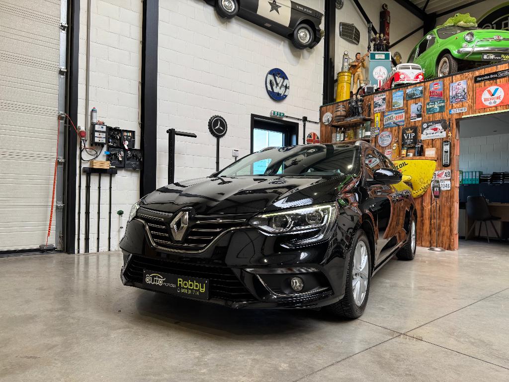 RENAULT MEGANE 1.3 TCE - AUTOMAAT - 140 PK - TOPSTAAT -, Leder en Stof, Zwart, Bedrijf, 5 deurs