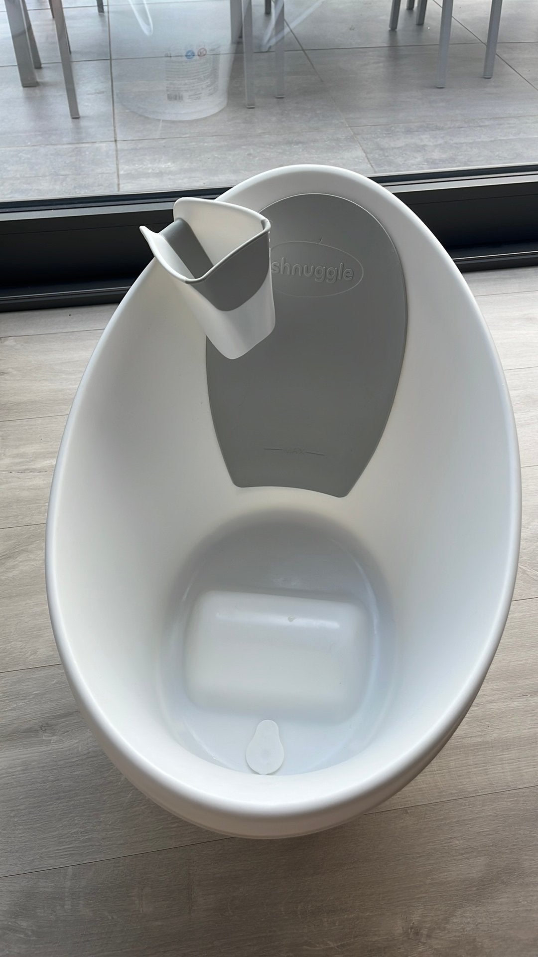 Shnuggle badje en beker, Kinderen en Baby's, Badjes en Verzorging, Ophalen, Zo goed als nieuw, Badje