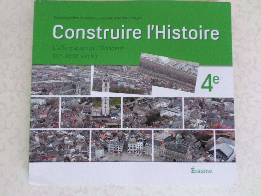 Manuel scolaire Construire l'Histoire 4e secondaire Erasme, Histoire, Enlèvement ou Envoi, Editions erasme, Utilisé