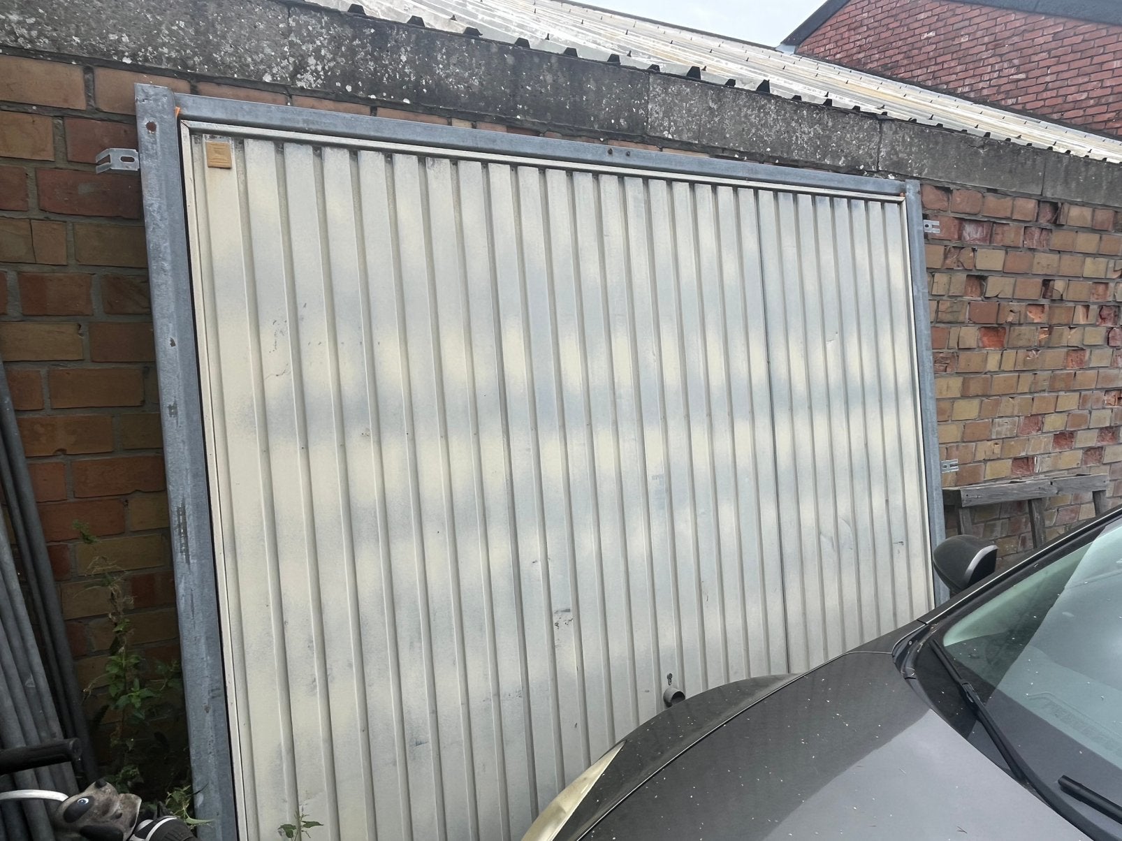 Porte de garage métallique Ouverture diurne H 2,12 W 2,32, Enlèvement, Utilisé, Métal, Porte de garage