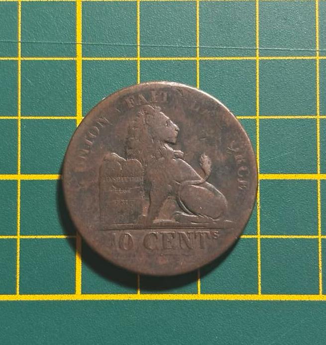 België - 10cent 1832 Leopold II, Ophalen of Verzenden, Losse munt
