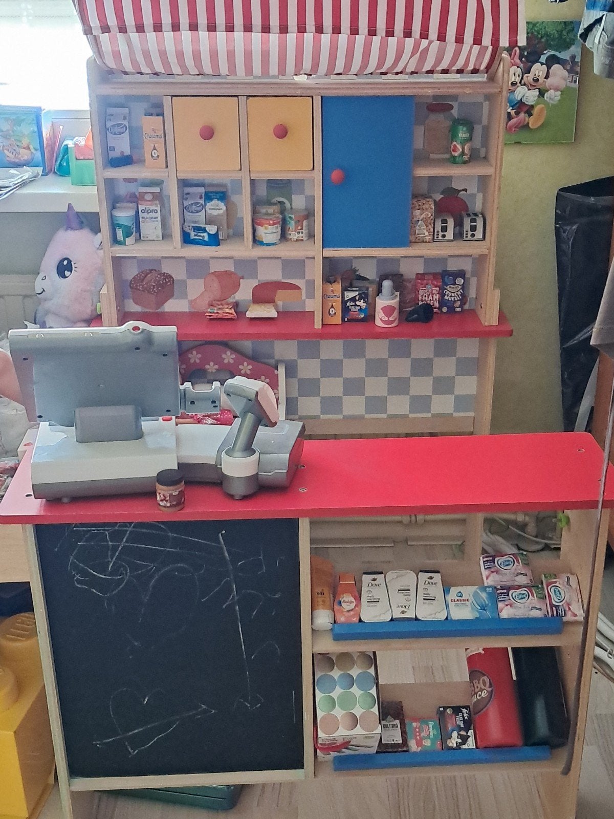Te koop winkel en accesoires, Kinderen en Baby's, Speelgoed | Poppenhuizen, Ophalen, Zo goed als nieuw