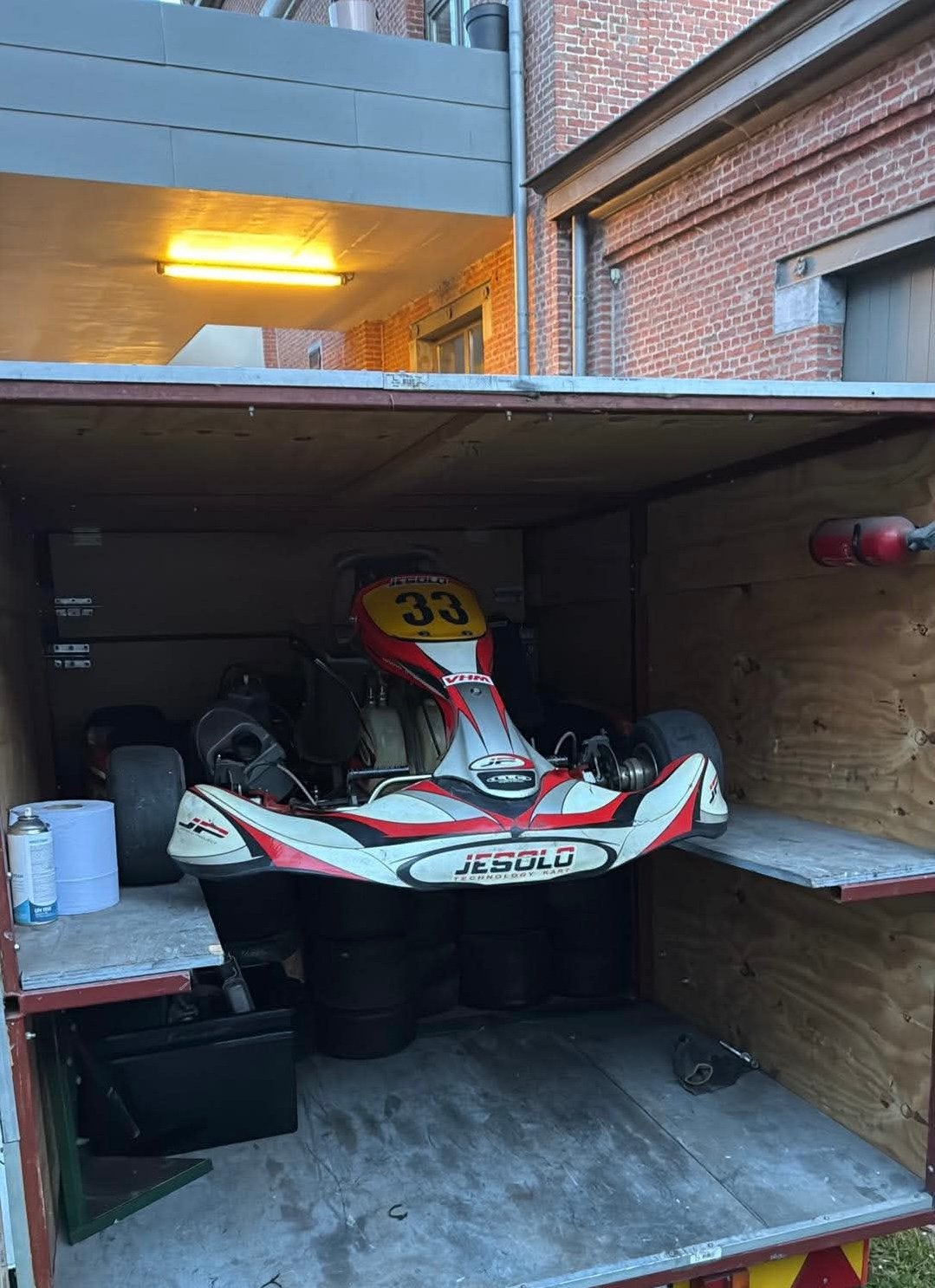 Schakel kart met pavesi motor, Enlèvement, Kart