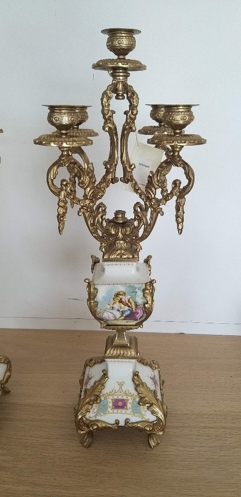 Limoges kandelaar, Maison & Meubles, Accessoires pour la Maison | Bougeoirs & Bougies, Enlèvement, Comme neuf, Chandelier, 50 cm