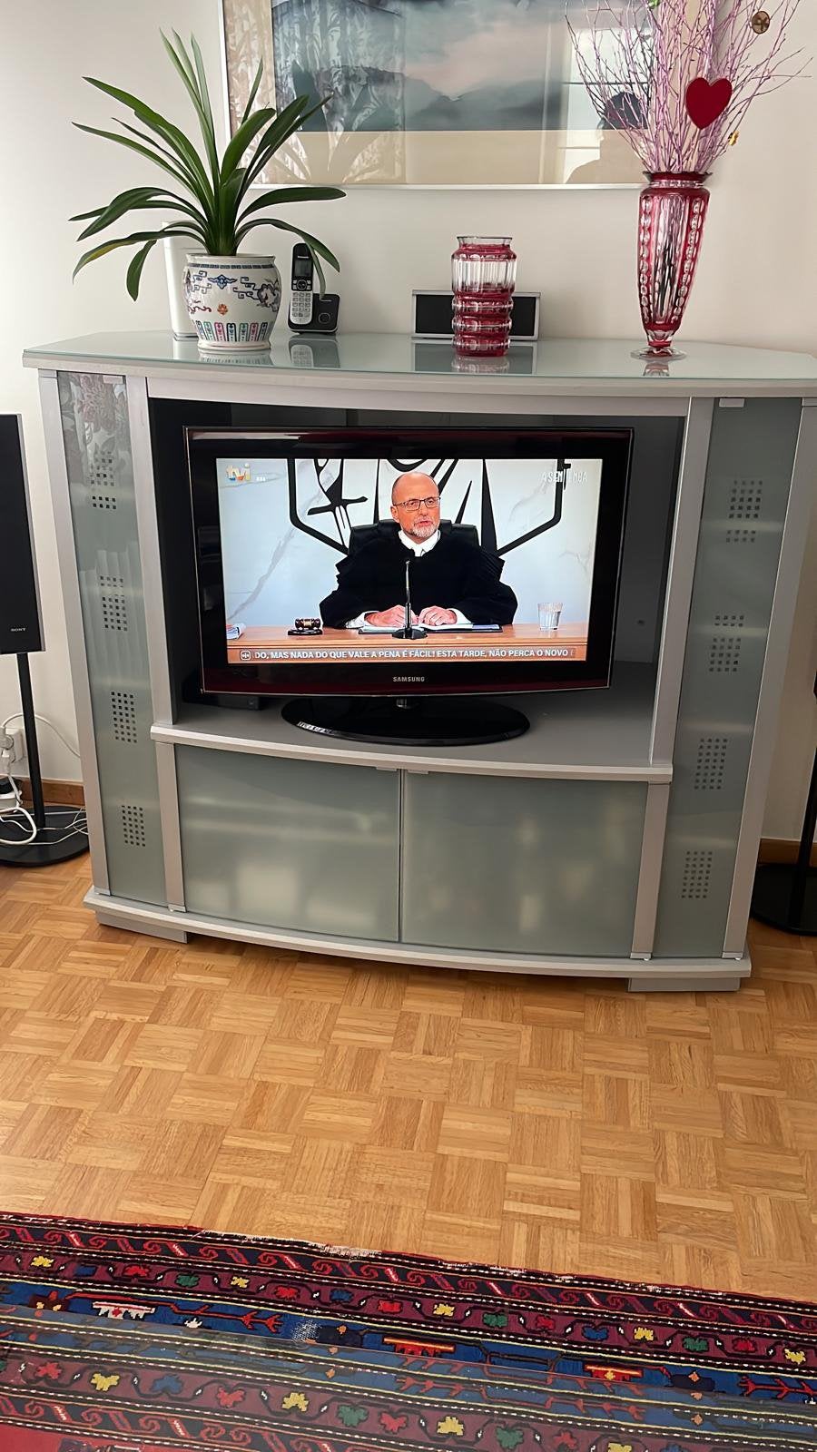 Meuble TV, Enlèvement, Comme neuf, Verre