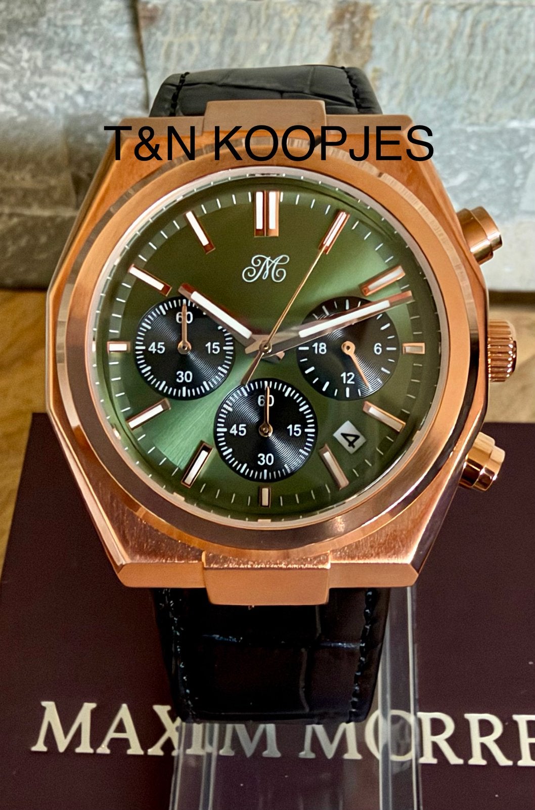 MAXIM MORRE ORIGIN CHRONO TWV499€! 💯%NIEUW MET CERTIFICAAT, Ophalen of Verzenden, Nieuw