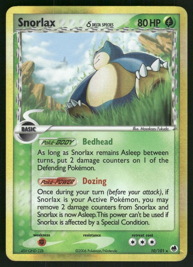 Snorlax δ 10/101 - Dragon Frontiers (Good), Verzenden, Gebruikt