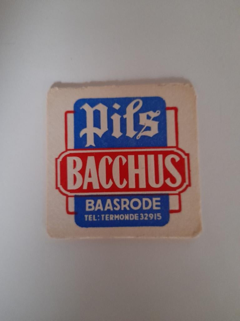 Tapis à bière Pils Bacchus Baasrode, Collections, Enlèvement ou Envoi
