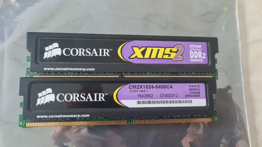DDR2 Geheugen, 2x1GB, Computers en Software, Ophalen of Verzenden, Zo goed als nieuw, DDR2