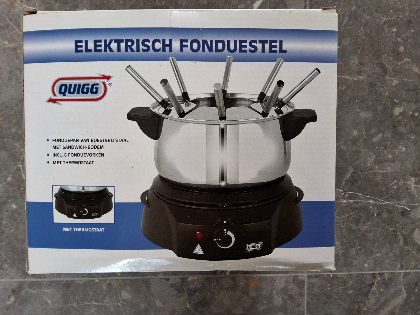 Nouvel appareil à fondue électrique Quigg — 1500 W Nouveau, Enlèvement ou Envoi, Neuf