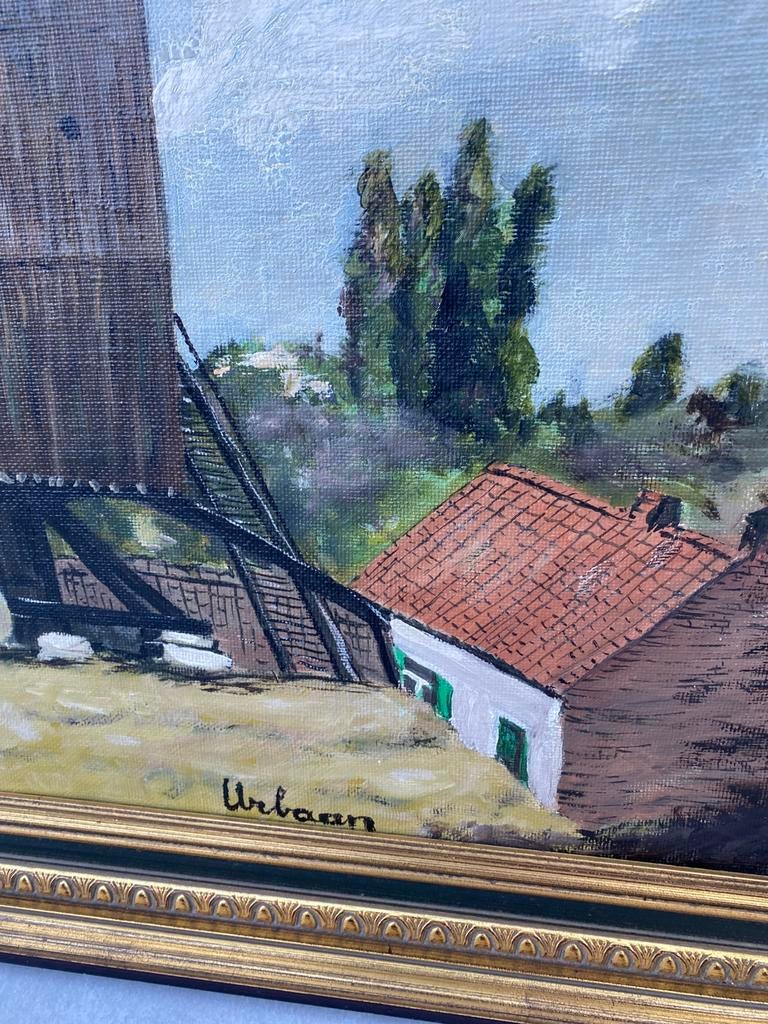 Peinture sur le moulin à vent d'Erpe Mere, Enlèvement