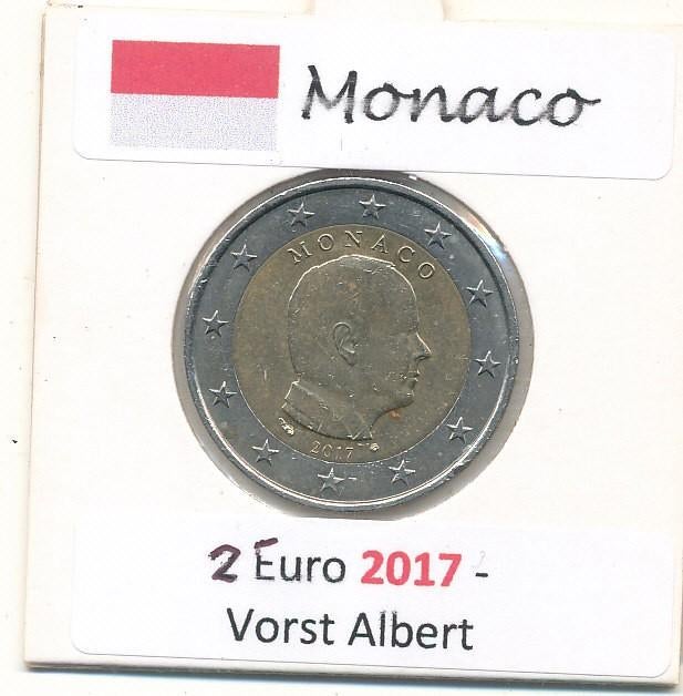 Monaco 2 euro 2017 Albert II, 2 euro, Ophalen of Verzenden, Geboorte of Huwelijk, Losse munt