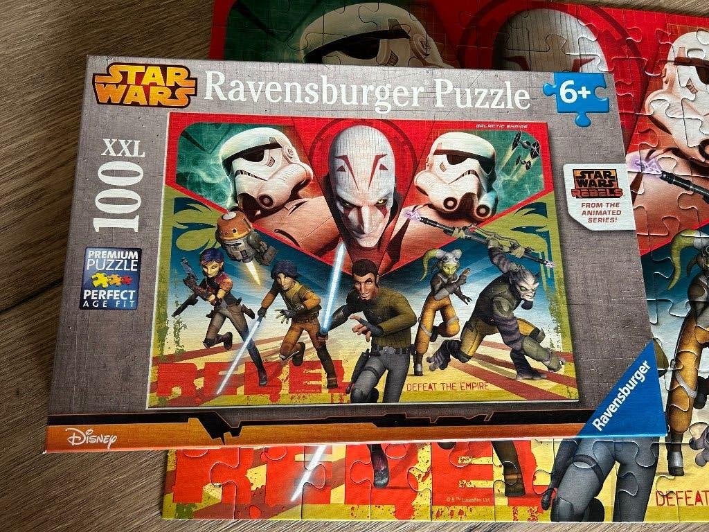 Puzzel Ravensburger Star Wars 100 stukjes, Ophalen of Verzenden, Meer dan 50 stukjes, Zo goed als nieuw