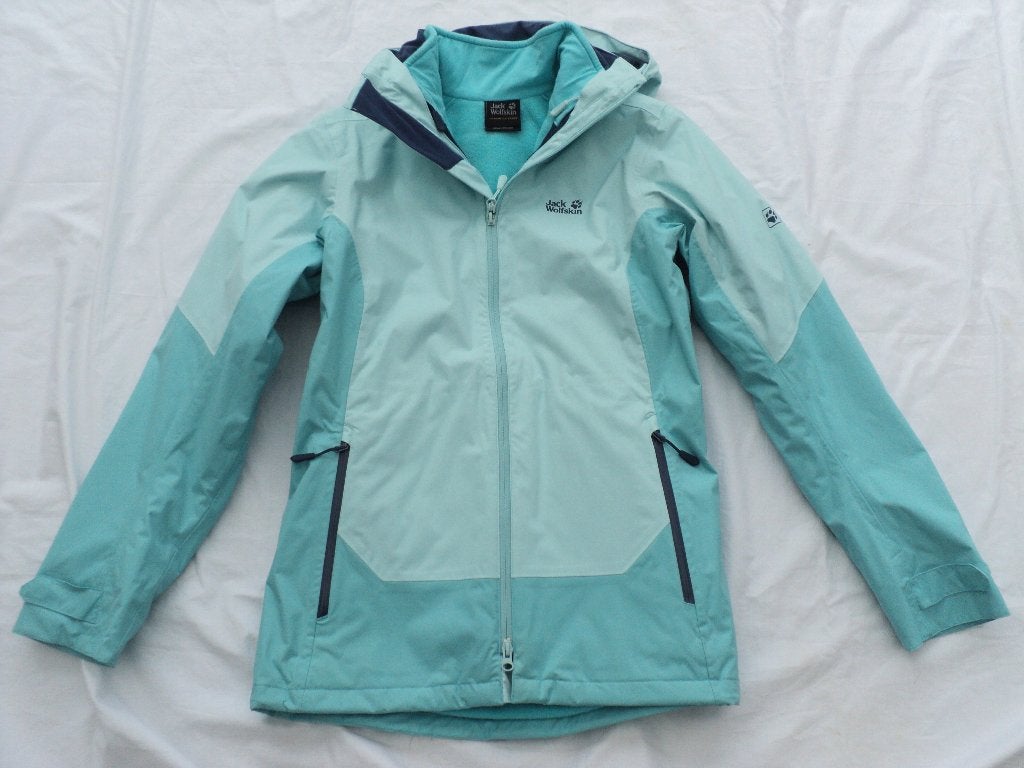 Jack Wolfskin 3 - in 1 jas, Maat 38/40 (M), Blauw, Ophalen of Verzenden, Zo goed als nieuw
