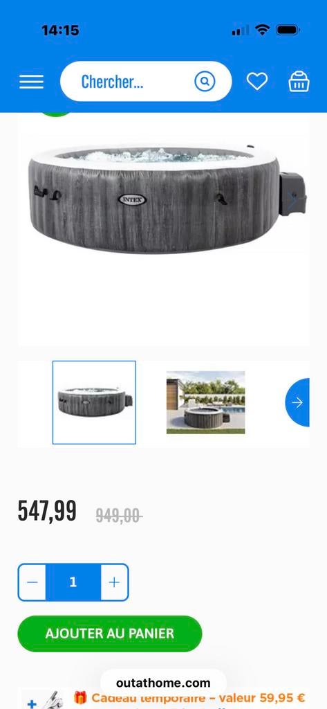 Te koop intex jacuzzi 6personen, Ophalen, Zo goed als nieuw