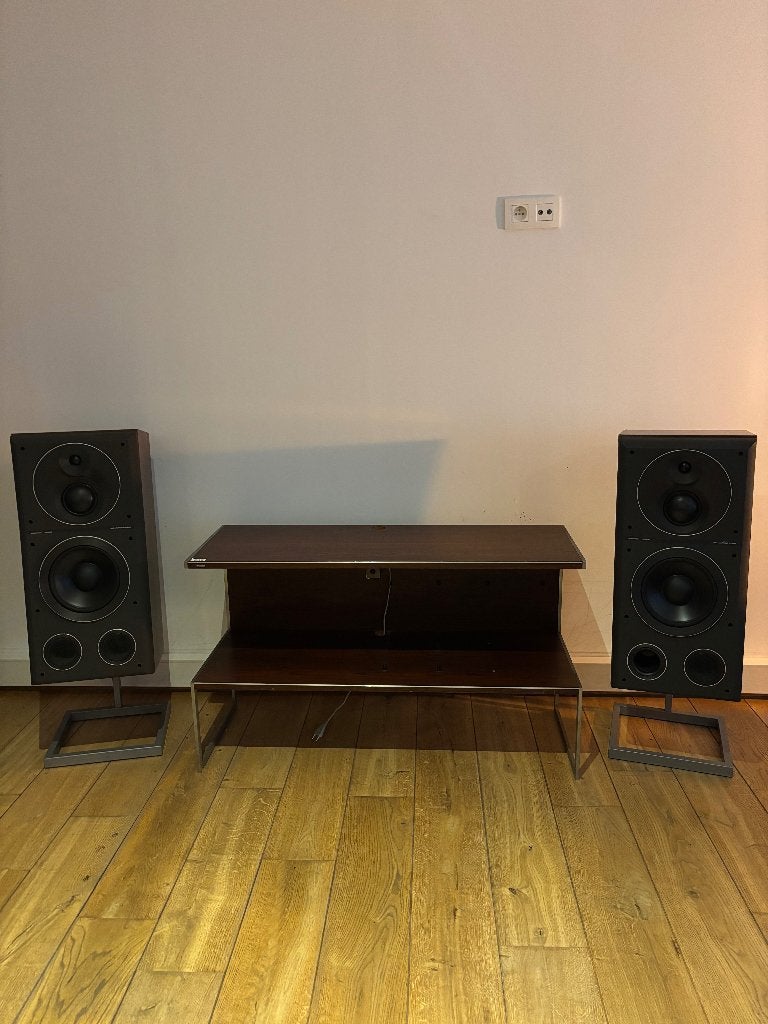 ensemble vintage Bang & Olufsen : meuble stéréo et Beovox, Enlèvement, 150 watts ou plus, Kit d'enceintes, Bass-reflex