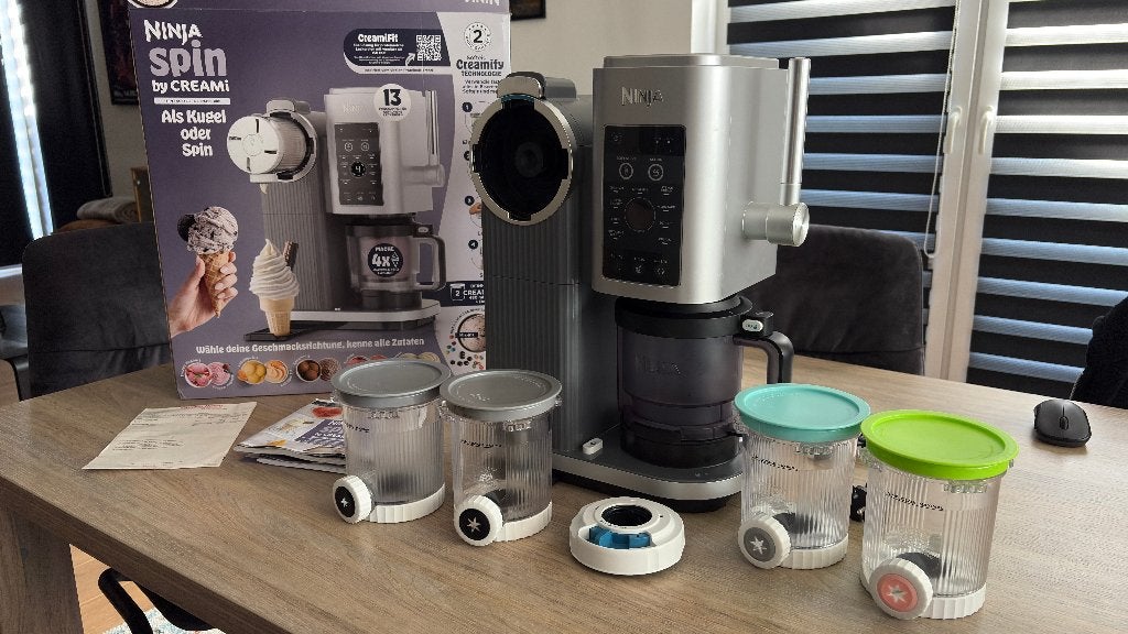 NINJA CREAMI SPIN - (soft)ijsmachine, Elektronische apparatuur, Ophalen, Zo goed als nieuw