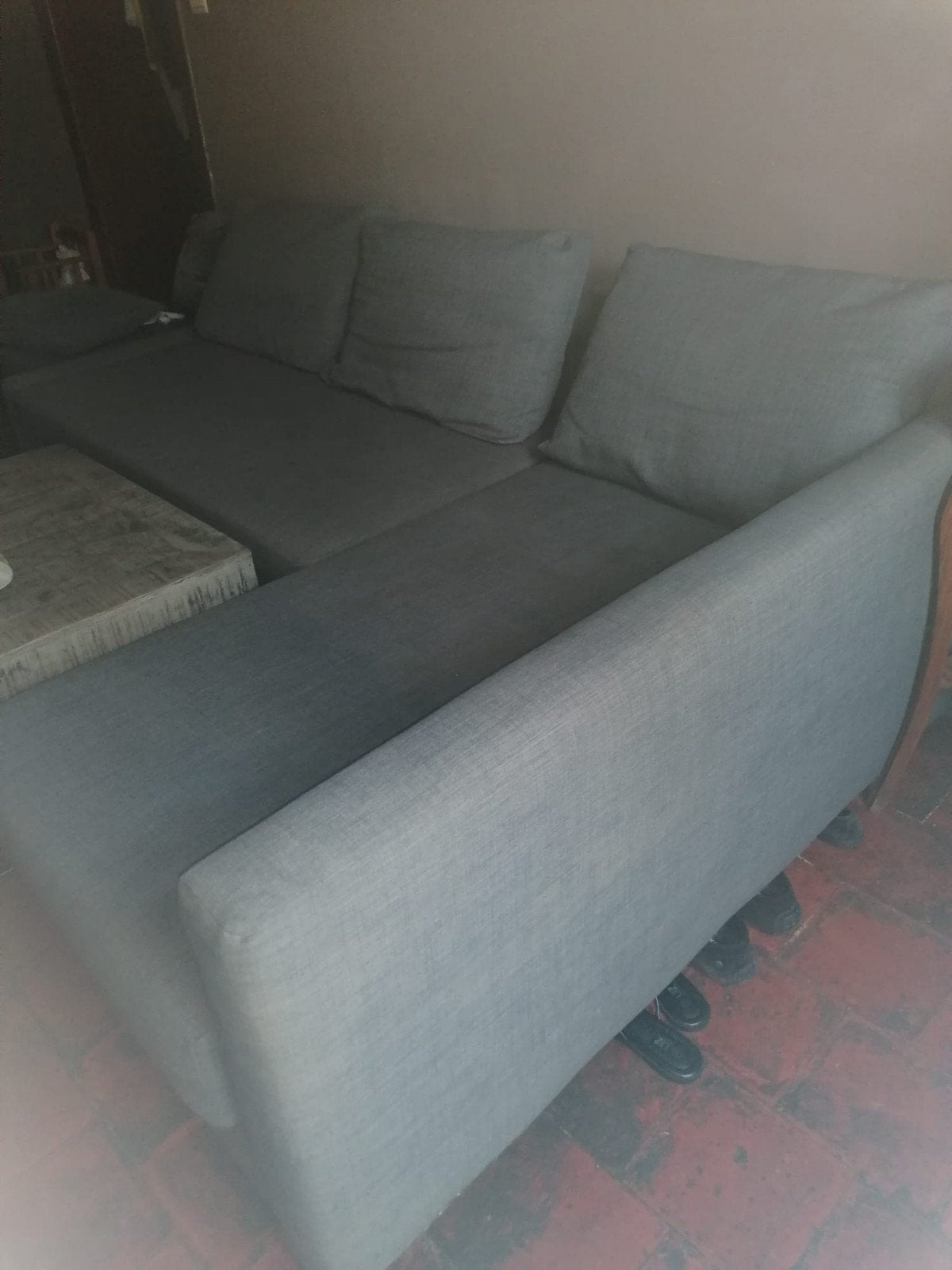 Canapé d'angle convertible en lit Ikea, Enlèvement, Comme neuf, Gris