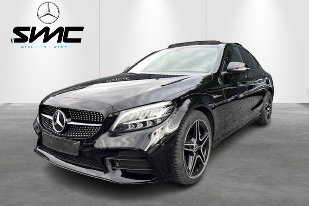 Mercedes-Benz C-klasse C 200 d AMG Line, Auto's, Automaat, 4 deurs, Zwart, 4 cilinders