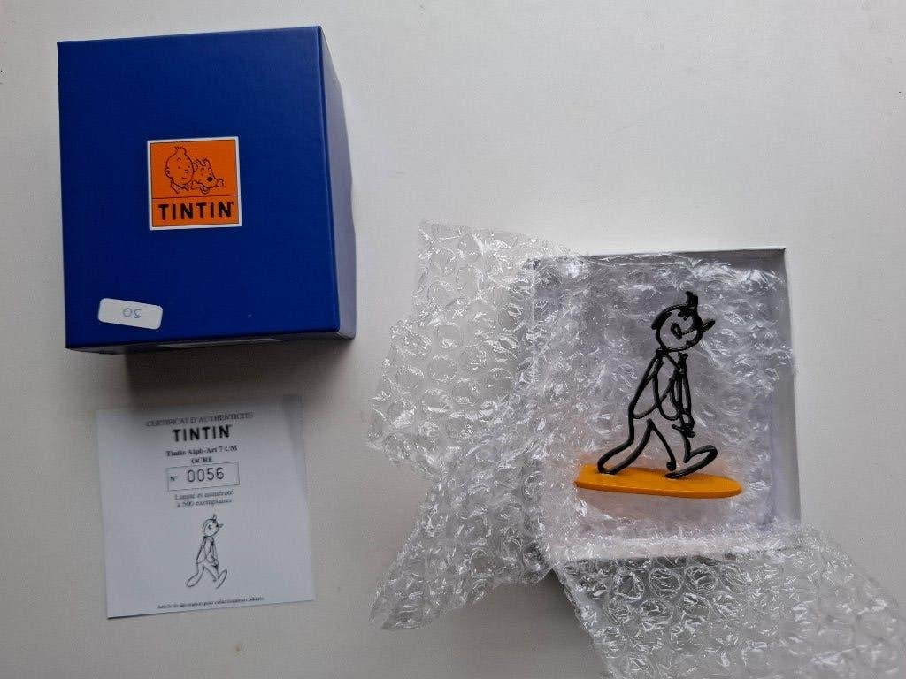 FIGURINE PIXI "TINTIN ALPH ART" SOCLE OCRE BOITE + CERTIF, Enlèvement ou Envoi, Comme neuf, Autres types