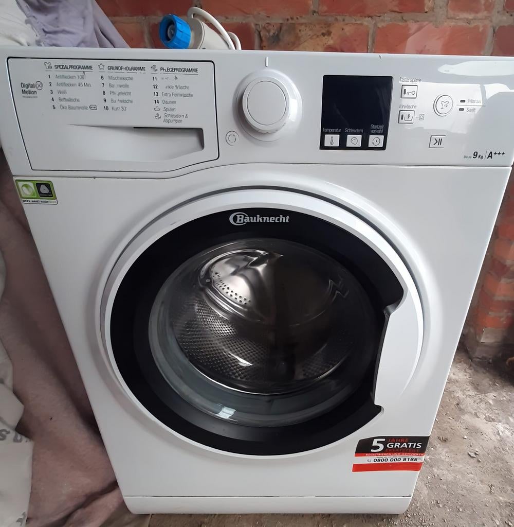 Bauknecht Wasmachine 9kg A+++, Elektronische apparatuur, Wasmachines, Ophalen