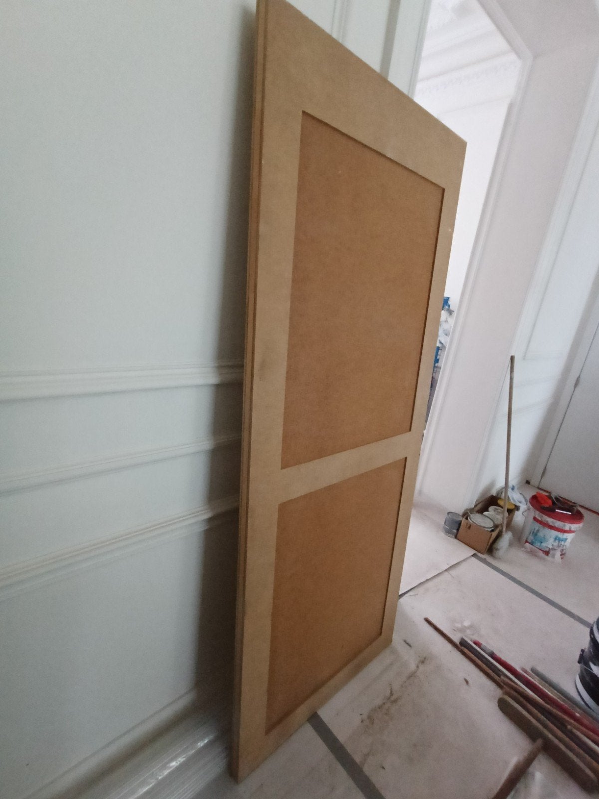 Porte 83cmx2m1.5x4cm a peindre (neuf)45€à Bruxelles, Enlèvement ou Envoi