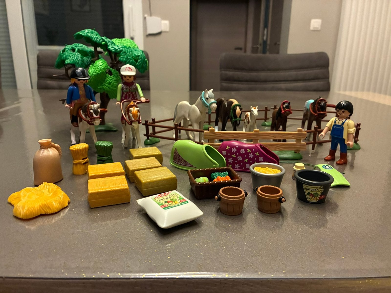 Playmobil paardenfamilie, Ophalen of Verzenden, Gebruikt, Los Playmobil