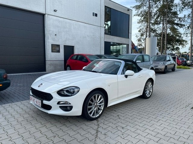 Fiat 124 Spider 1.4i MultiAir Turbo Lusso, Camera, Topstaat!, Auto's, Fiat, 4 cilinders, Cabriolet, Wit, Leder