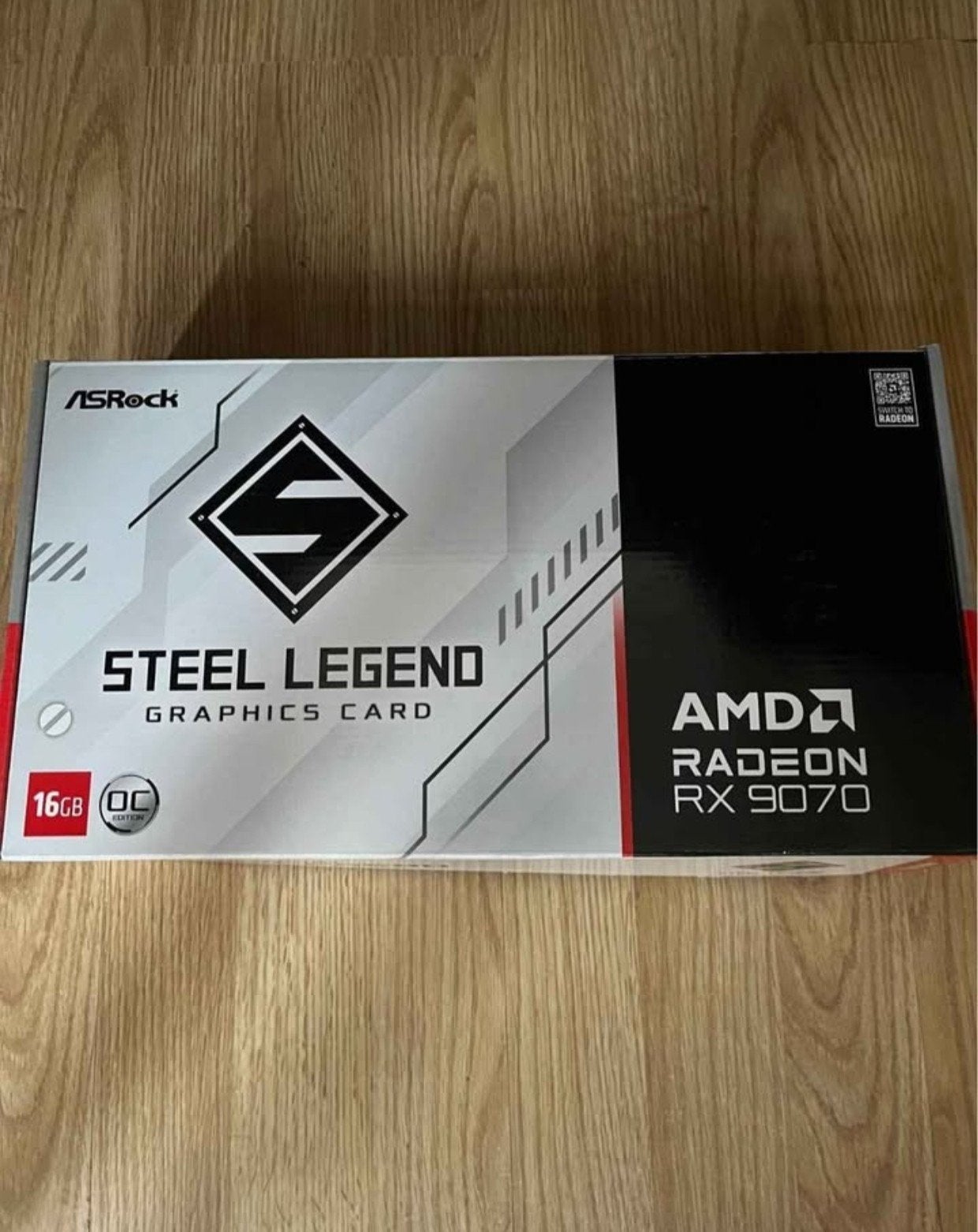 RX 9070 STEEL LEGEND 16 GB, Computers en Software, Videokaarten, Gebruikt, AMD, GDDR6, Ophalen of Verzenden