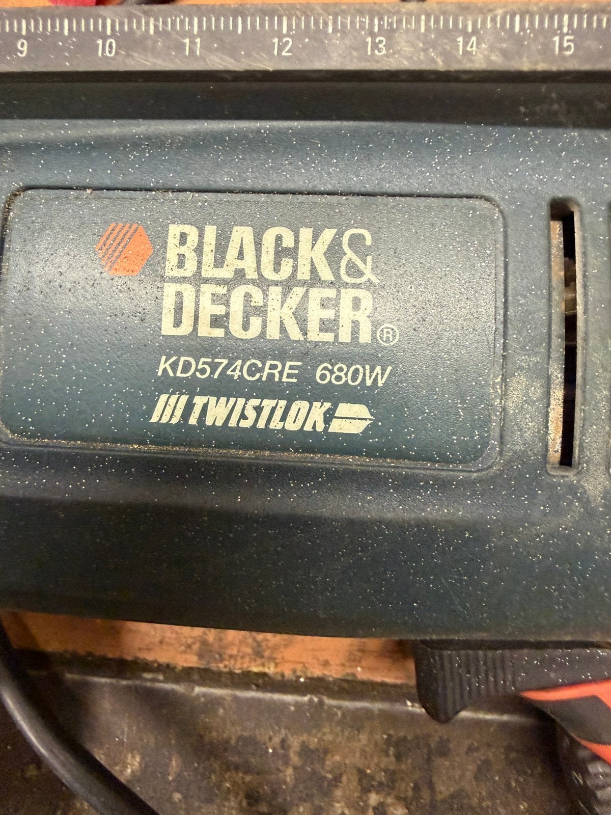 Klopboormachine black en decker, Bricolage & Construction, Outillage | Foreuses, 600 watts ou plus, Comme neuf, Enlèvement, Vitesse variable