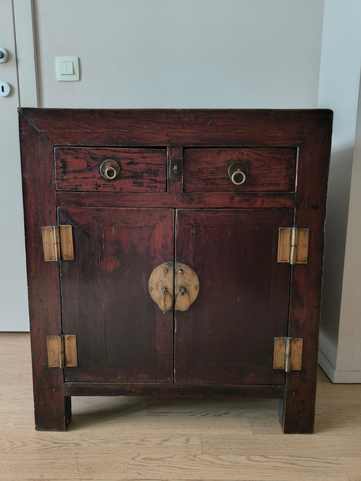Armoire en bois massif (cerisier), style chinois, Enlèvement