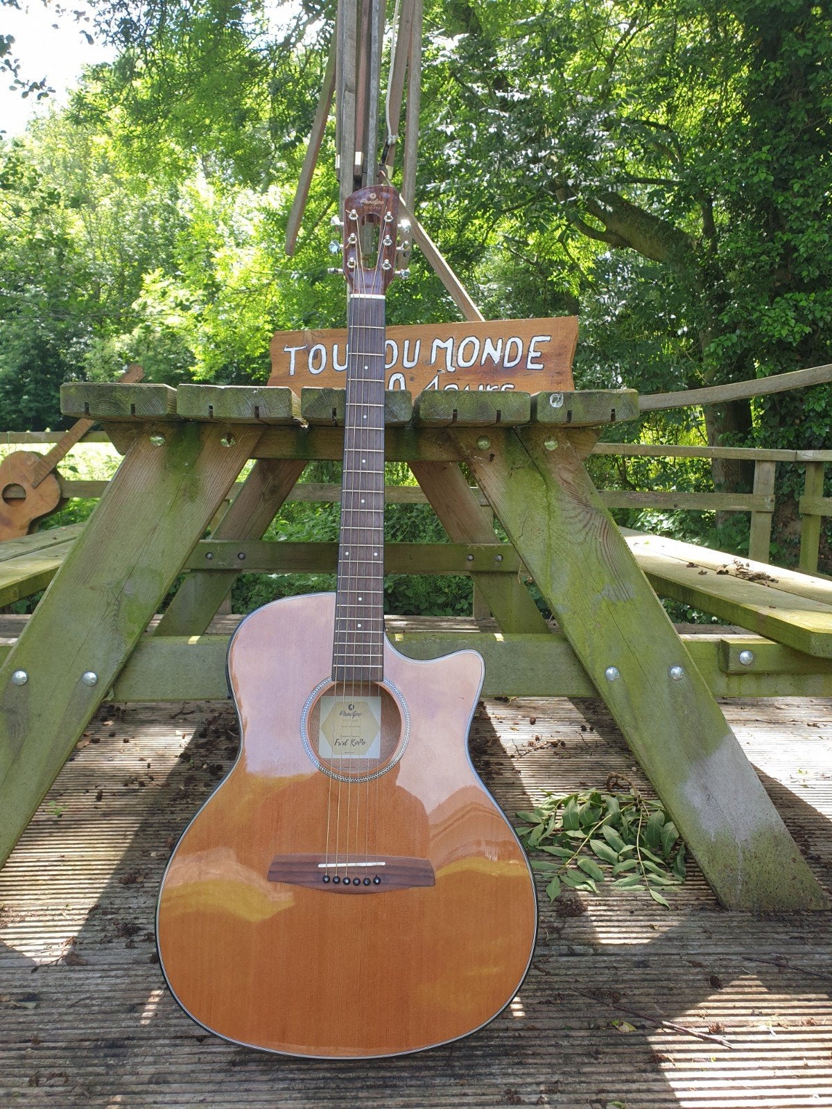 GUITARE ACOUSTIQUE PRODIPE FRED KOPO SGA200/CEQ, Enlèvement