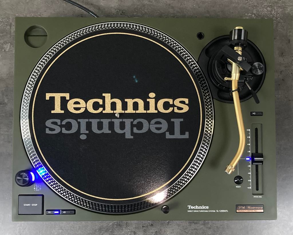 2x Technics SL 1200M7L Limited 50 jaar groen platina, Audio, Tv en Foto, Platenspelers, Zo goed als nieuw, Technics, Ophalen