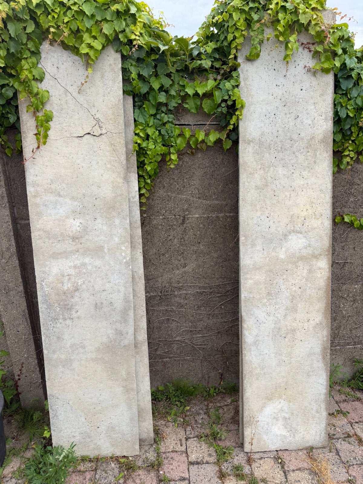 Gratis 4 betonplaten, Ophalen, Gebruikt, Overige materialen