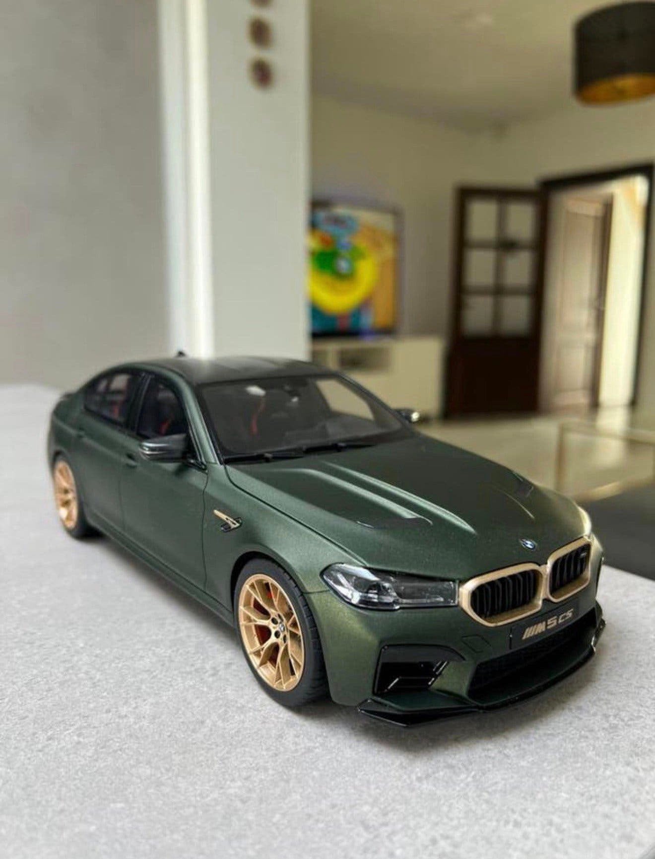 GT Spirit BMW M5 CS (F90) Frozen Deep Green 1:18, Ophalen, Nieuw, Auto, Overige merken
