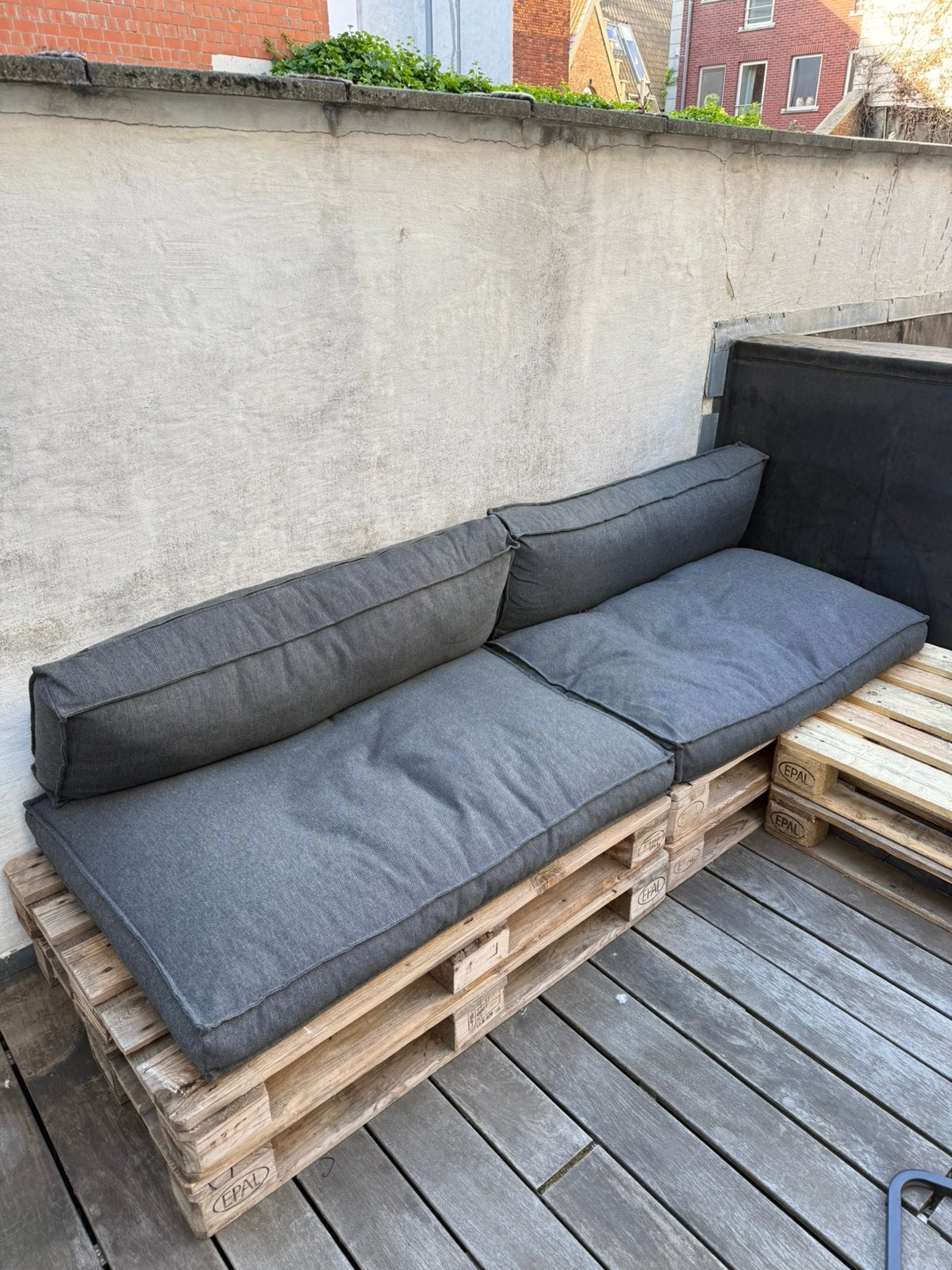 Gamma Tuinkussen 2 sets Palletten, Ophalen, Zo goed als nieuw
