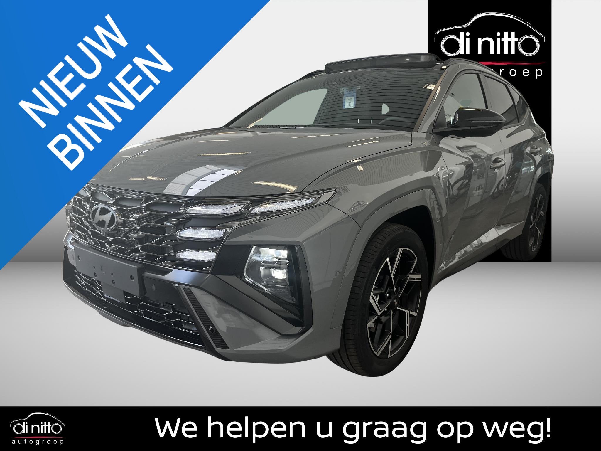 Hyundai Tucson 1.6 T-GDi Hybrid Shine Shadow N-Line, Autos, Neuf, Argent ou Gris, Achat, 129 g/km