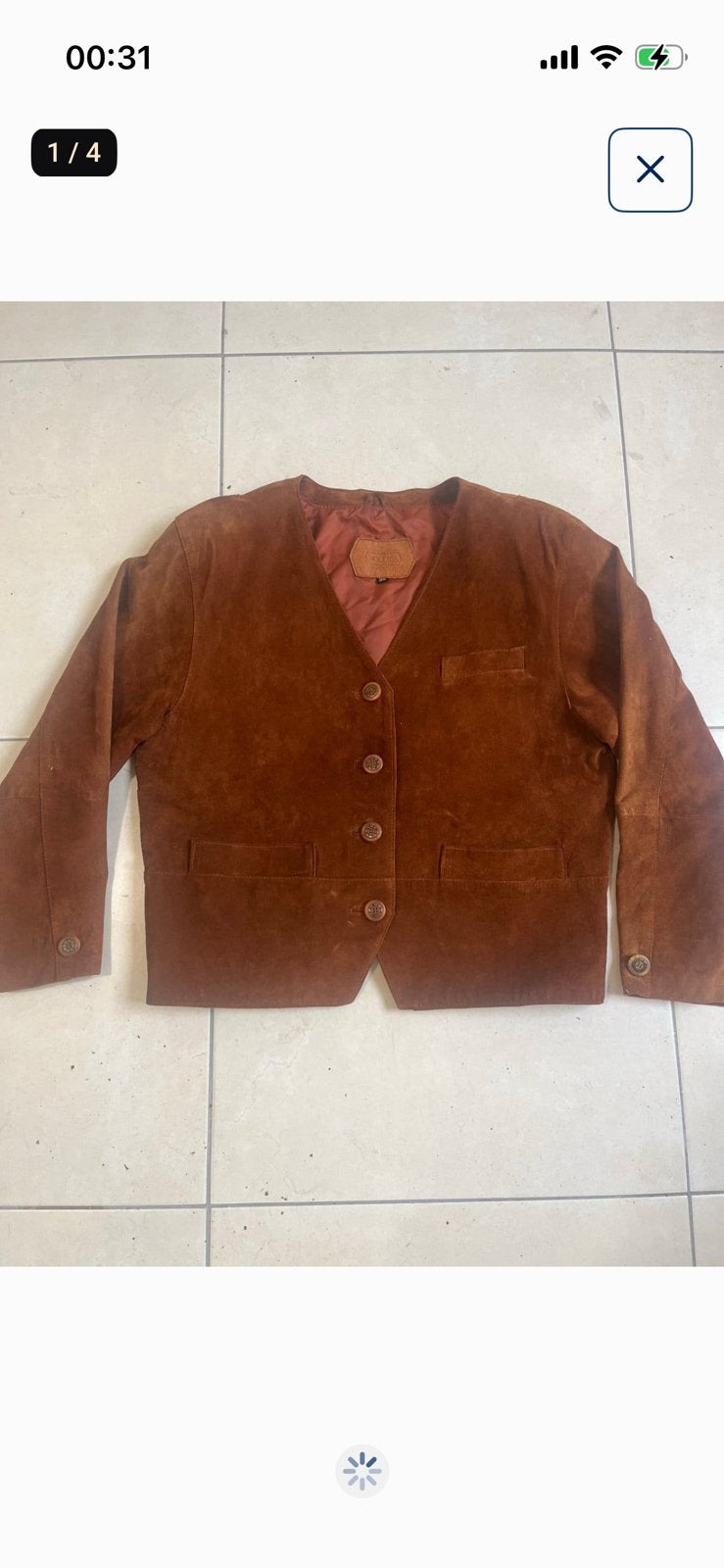 Hollies suede leer jas 38 vrouw, Kleding | Dames, Ophalen of Verzenden, Zo goed als nieuw