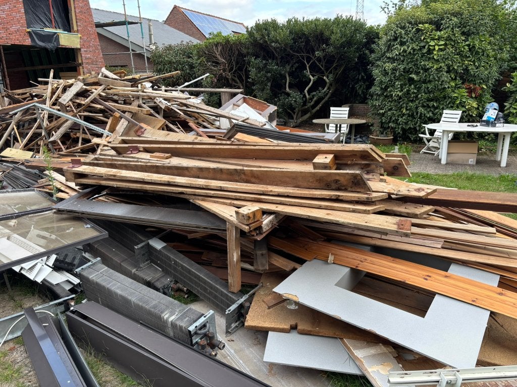 GRATIS - grote hoeveelheid hout (+20m³), Gebruikt, Plank, Overige houtsoorten, Ophalen