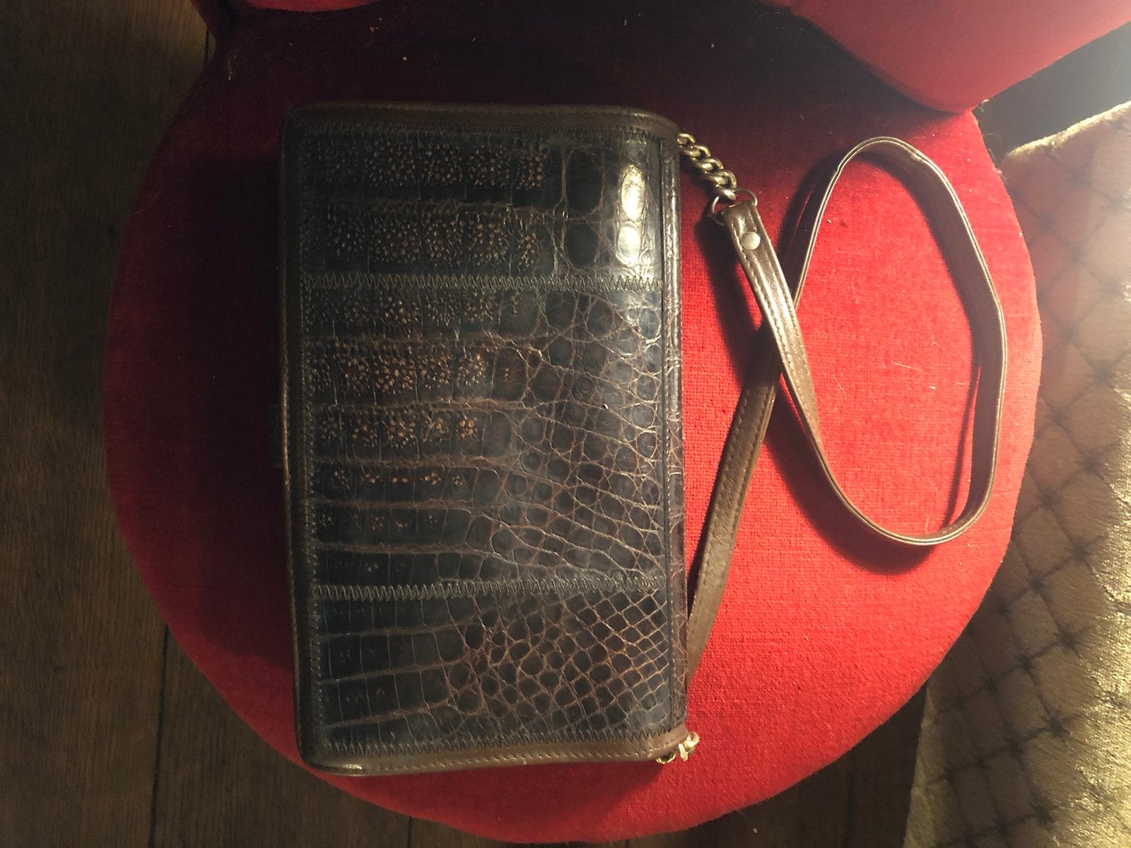 Schitterende vintage bruine leren tas, Ophalen of Verzenden, Zo goed als nieuw