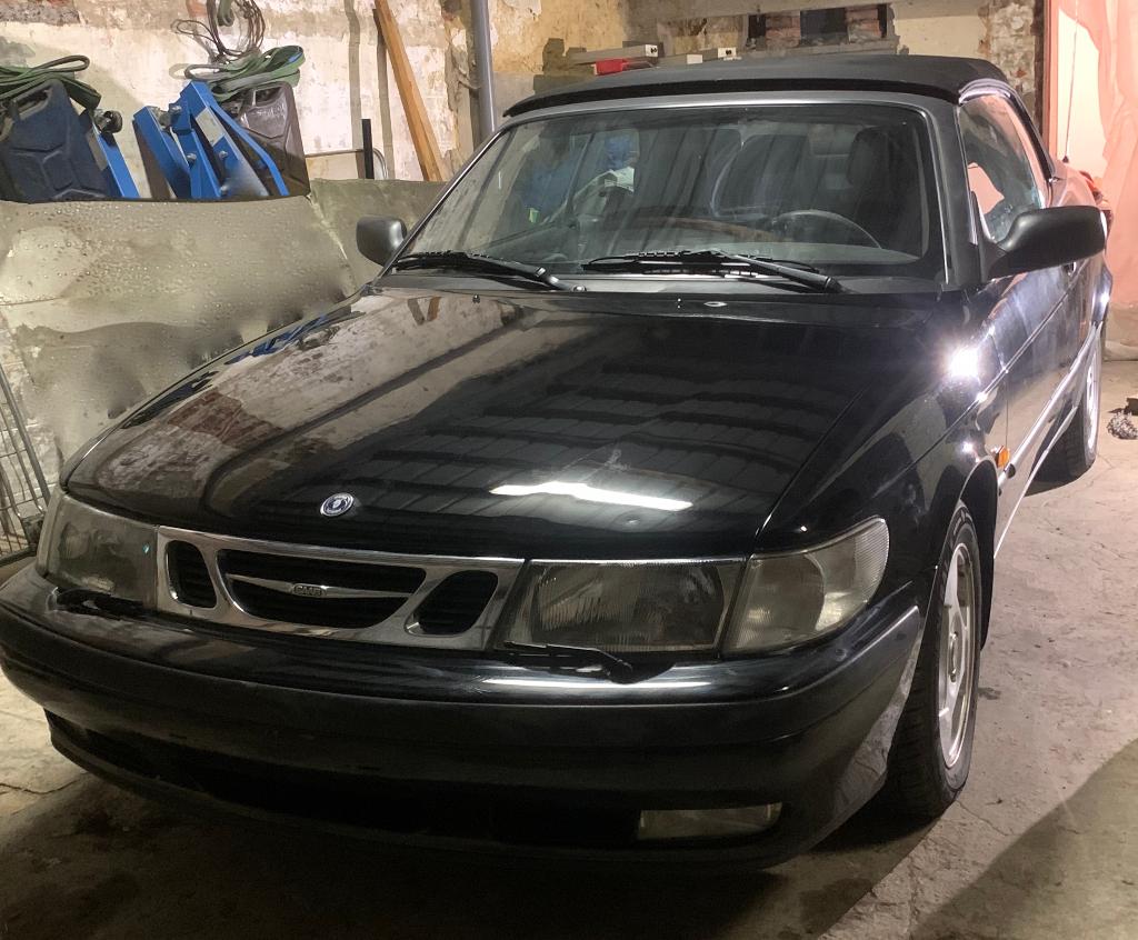 Saab 9-3 TURBO Cabrio SE 185 hp 1998, Autos, Saab, Cuir, Cabriolet, Noir, 2 portes