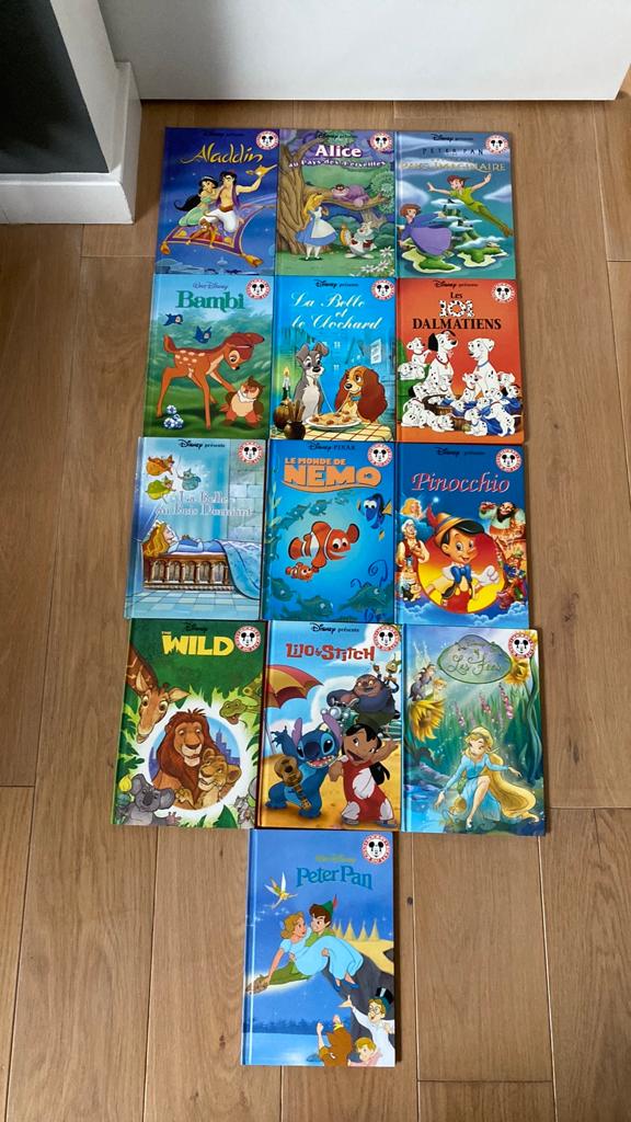 13 Disney verhalen - franstalig, Ophalen, Overige figuren, Zo goed als nieuw, Papier, Kaart of Schrift